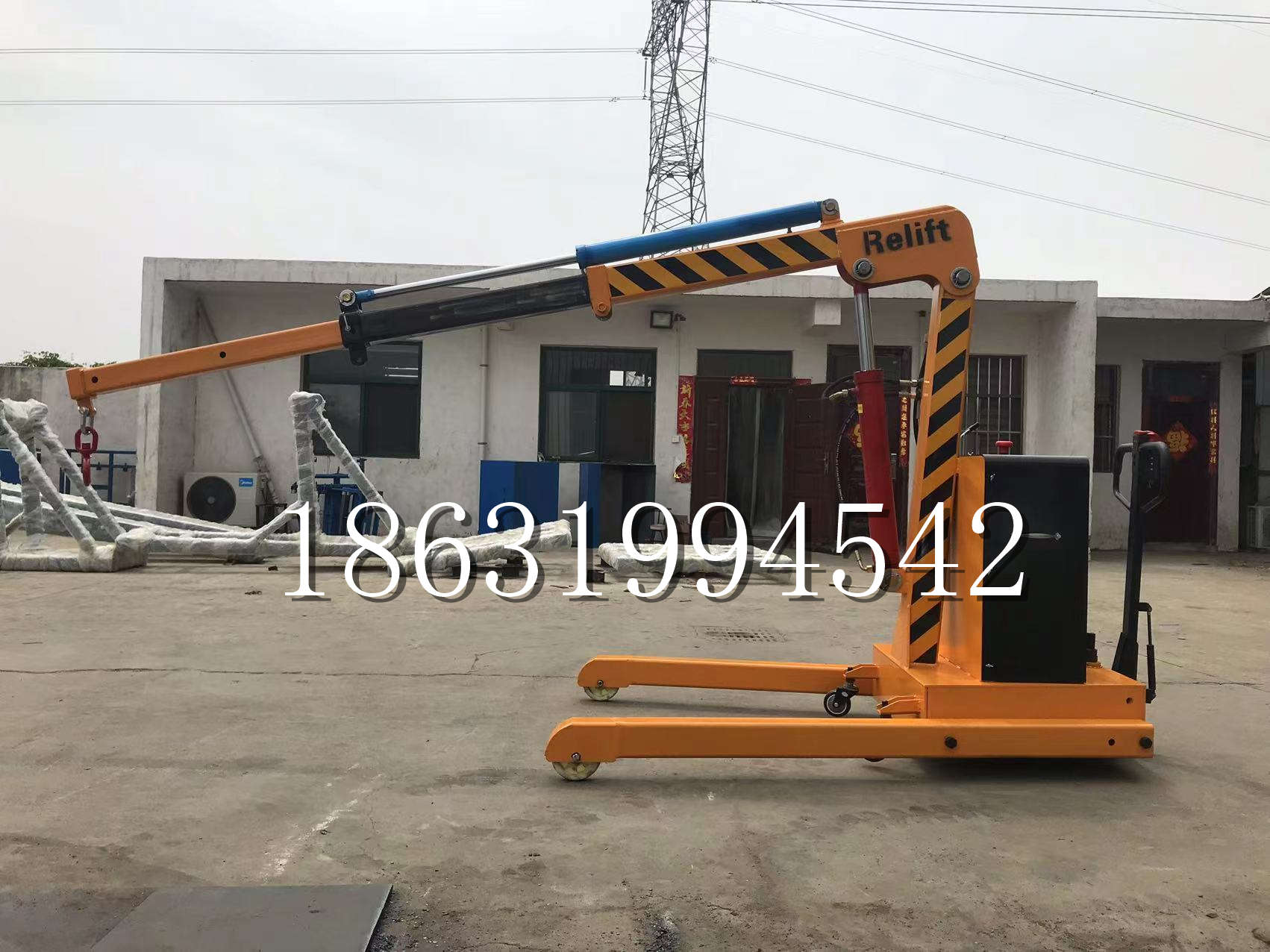 交城县久征定做3吨三轮随车吊 农用园林绿化移树吊 平板工程用小吊机